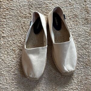 Soludos Classic Cream Colored Espadrilles, Size 9.5